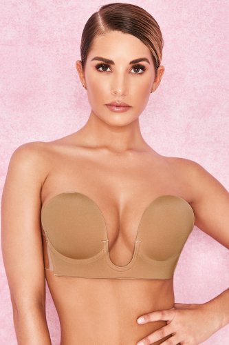 U Plunge Self Adhesive Bra - Caramel