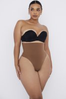 Sculpting High Waist Thong Mocha