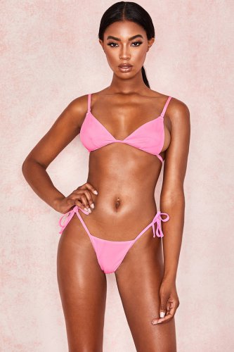 'Libby' Pink Triangle Bikini