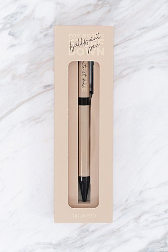 Black & Beige HOCB Ballpoint Pen