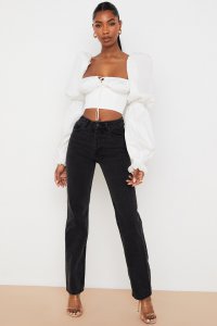 'Yara' Black Vintage Fit High Waist Jeans