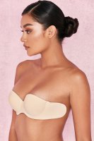 Strapless Backless Moulded Sticky Bra - Beige