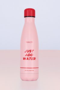 Metal Pink Water Bottle