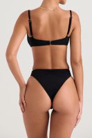 'Mykonos' Black High Waist Bikini Bottom