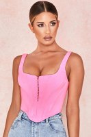 'Frangelica' Pepto Pink Boned Corset