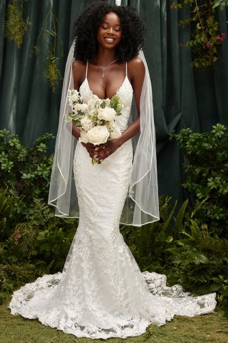 'Simone' White Soft Tulle Veil