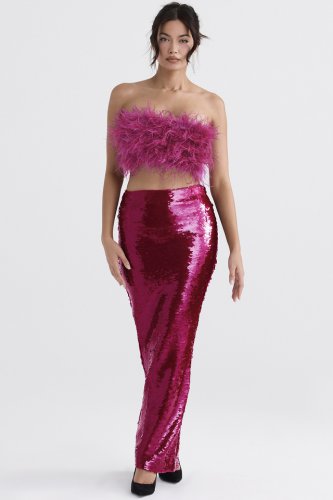 'Alexis' Hot Pint Sequin Maxi Skirt