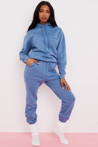 'Sky' Azure Fleece Back Jogging Trouser