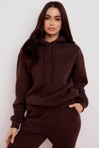 'Halo' Chocolate Oversized Hoodie