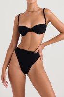 'Monaco' Black Underwired Bikini Top