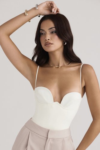 'Avery' Ivory Underwired Bodysuit