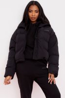 'Hero' Ink Oversized C Shape Puffer Jacket