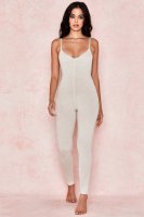 'Zahara' Milk Marl Low Back Jumpsuit