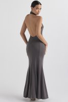 'Juliette' Shadow Halter Gown