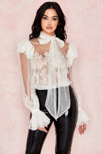 'Cocotte' Ivory Lace Blouse