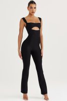 'Yasmeen' Black Bandage Jumpsuit