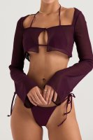 'Marseille' Prune Cover Up Top