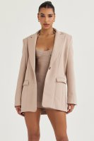 'Marta' Latte Oversized Blazer