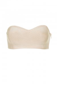 'Naked' Beige Bandage Strapless Bra