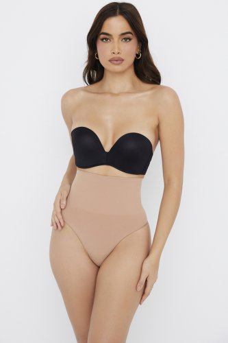 Sculpting High Waist Thong Cafe Au Lait