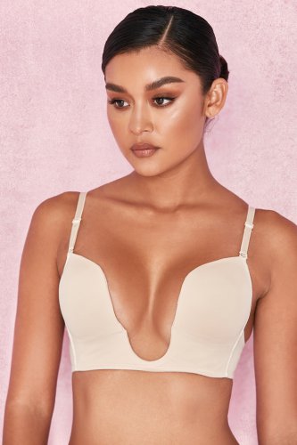 Deep V Bra for Low Cut Dresses - Beige