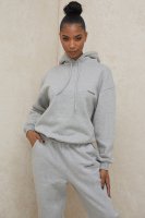 'Halo' Grey Oversized Hoodie