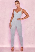 'Kalani' Grey Soft Loungewear Jumpsuit