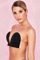 U Plunge Self Adhesive Bra - Black