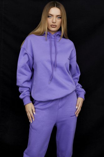 'Halo' Purple Oversized Hoodie