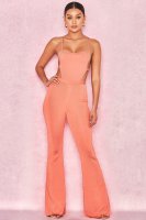 'Inna' Peach Lightweight Bandage Trousers