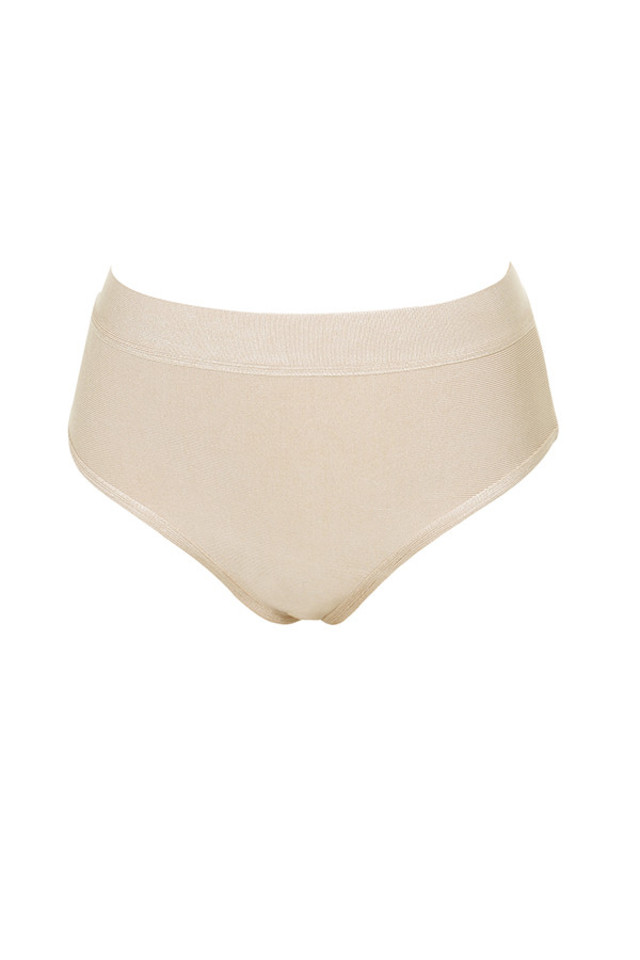 'Naked' Beige Bandage Briefs - Click Image to Close